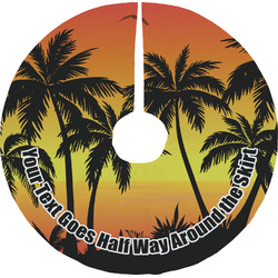 Tropical Sunset Tree Skirt (Personalized)