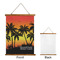 Tropical Sunset Wall Hanging Tapestry - Portrait - APPROVAL