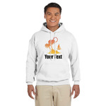 Tropical Sunset Hoodie - White - Medium (Personalized)