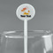 Tropical Sunset White Plastic 5.5" Stir Stick - Round - Main