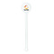 Tropical Sunset White Plastic 5.5" Stir Stick - Round - Single Stick