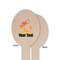 Tropical Sunset Wooden Food Pick - Oval - Single Sided - Front & Back