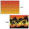 Tropical Sunset Wrapping Paper Sheet - Double Sided - Front & Back