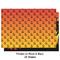 Tropical Sunset Wrapping Paper Sheet - Double Sided - Front