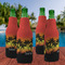 Tropical Sunset Zipper Bottle Cooler - Set of 4 - LIFESTYLE