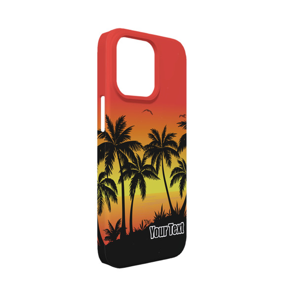 Custom Tropical Sunset iPhone Case - Plastic - iPhone 13 Mini (Personalized)