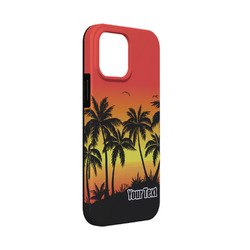 Tropical Sunset iPhone Case - Rubber Lined - iPhone 13 Mini (Personalized)