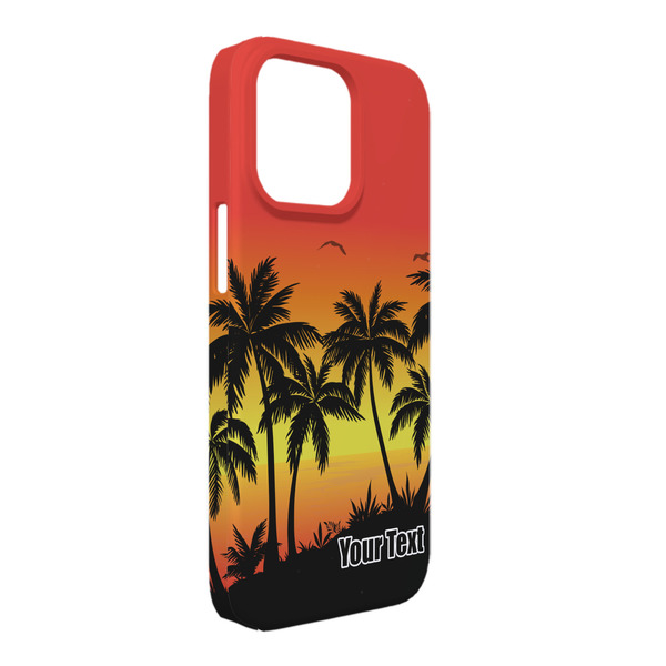 Custom Tropical Sunset iPhone Case - Plastic - iPhone 13 Pro Max (Personalized)