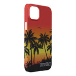 Tropical Sunset iPhone Case - Plastic - iPhone 14 Pro Max (Personalized)