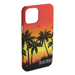 Tropical Sunset iPhone Case - Plastic - iPhone 15 Plus (Personalized)
