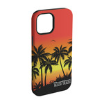 Tropical Sunset iPhone Case - Rubber Lined - iPhone 15 Pro (Personalized)