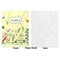 Nature & Flowers Baby Blanket (Single Sided - Printed Front, White Back)