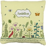 Nature Inspired Faux-Linen Throw Pillow 20" (Personalized)