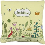 Nature Inspired Faux-Linen Throw Pillow 26" (Personalized)