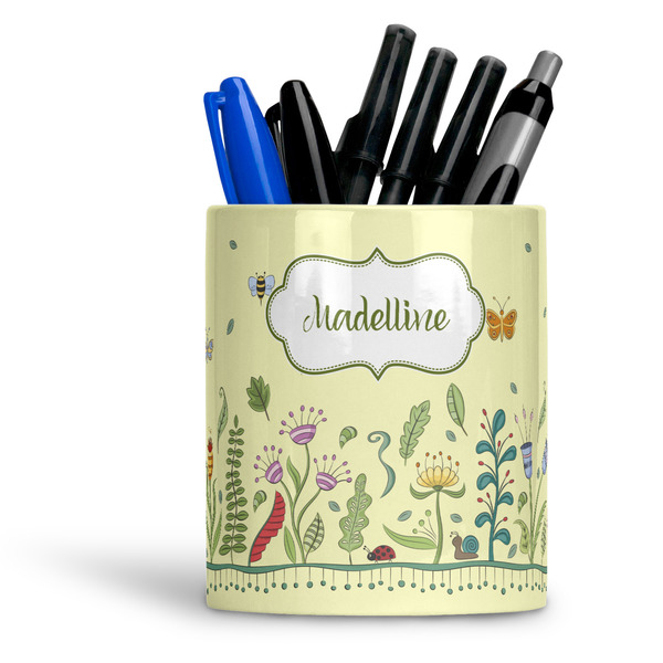 Custom Nature Inspired Ceramic Pen Holder