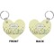 Nature & Flowers Heart Keychain (Front + Back)