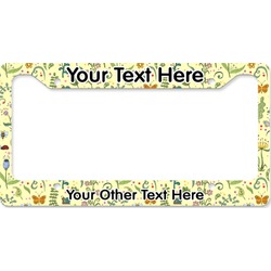 Nature Inspired License Plate Frame - Style B (Personalized)