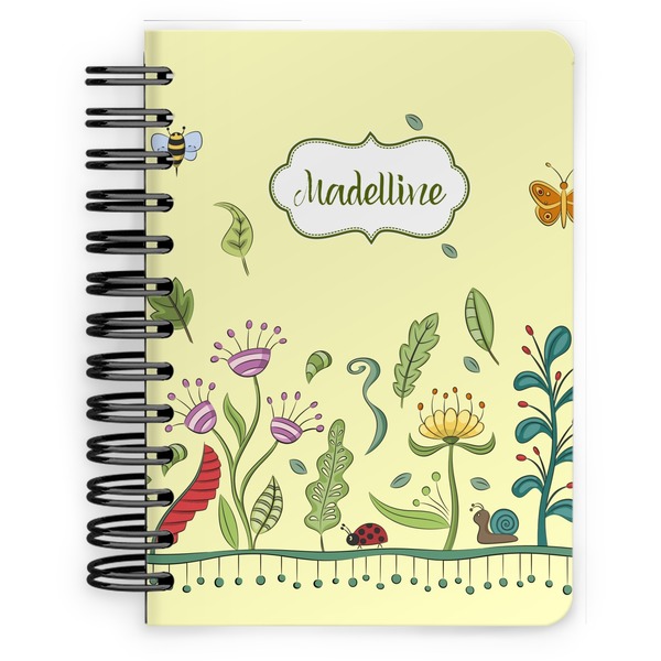 Custom Nature Inspired Spiral Notebook - 5x7 w/ Name or Text