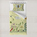 Nature Inspired Toddler Bedding w/ Name or Text