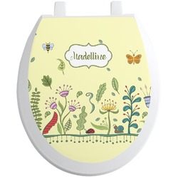 Nature Inspired Toilet Seat Decal - Round (Personalized)