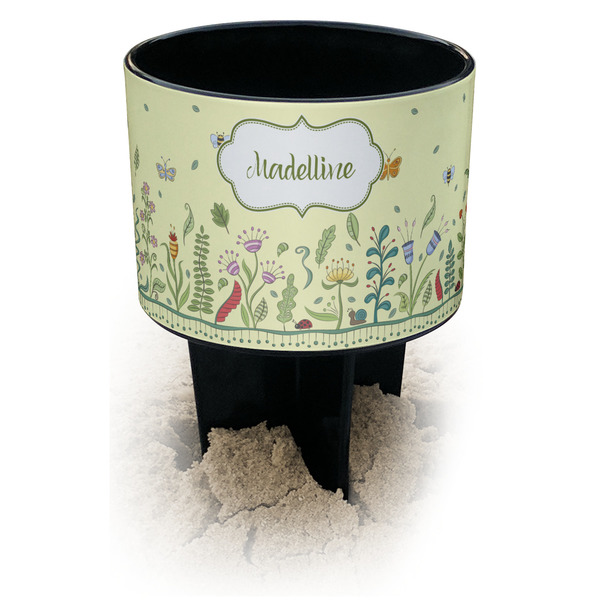 Custom Nature Inspired Black Beach Spiker Drink Holder (Personalized)