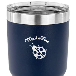 Nature Inspired 30 oz Stainless Steel Tumbler - Navy - Double Sided (Personalized)