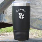 Nature Inspired 20 oz Stainless Steel Tumbler - Black - Double Sided (Personalized)