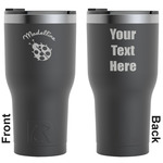 Nature Inspired RTIC Tumbler - Black - Engraved Front & Back (Personalized)