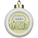 Nature Inspired Ceramic Ball Ornament (Personalized)