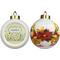 Nature Inspired Ceramic Christmas Ornament - Poinsettias (APPROVAL)