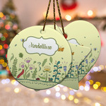 Nature Inspired Ceramic Ornament w/ Name or Text