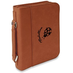 Nature Inspired Leatherette Bible Cover with Handle & Zipper - Small - Double Sided (Personalized)
