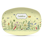 Nature Inspired Plastic Platter - Microwave & Oven Safe Composite Polymer (Personalized)