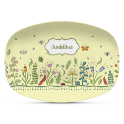 Nature Inspired Plastic Platter - Microwave & Oven Safe Composite Polymer (Personalized)