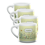 Nature Inspired Double Shot Espresso Cups - Set of 4 (Personalized)