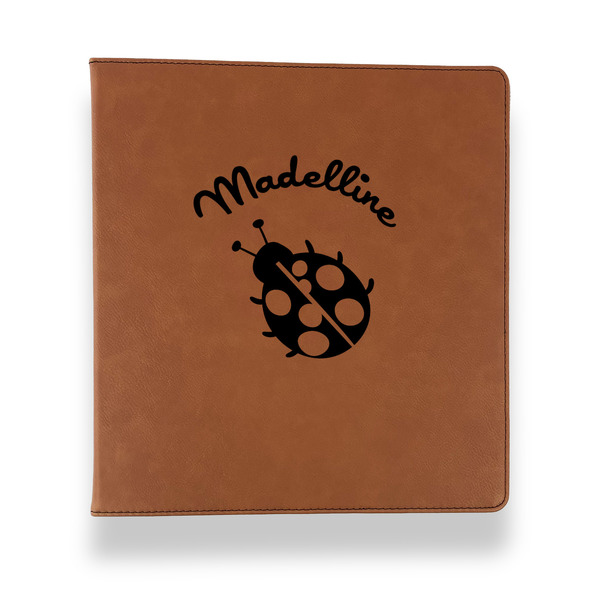 Custom Nature Inspired Leather Binder - 1" - Rawhide (Personalized)