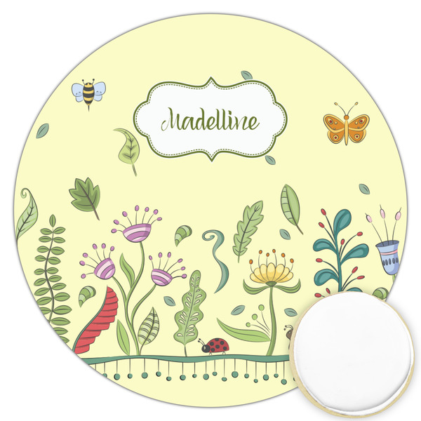 Custom Nature Inspired Printed Cookie Topper - 3.25" (Personalized)