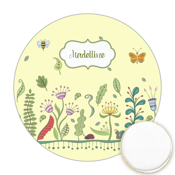 Custom Nature Inspired Printed Cookie Topper - Round (Personalized)