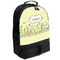 Nature Inspired Large Backpack - Black - Angled View