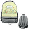 Nature Inspired Large Backpack - Gray - Front & Back View