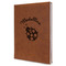 Nature Inspired Leather Sketchbook - Large - Single Sided - Angled View