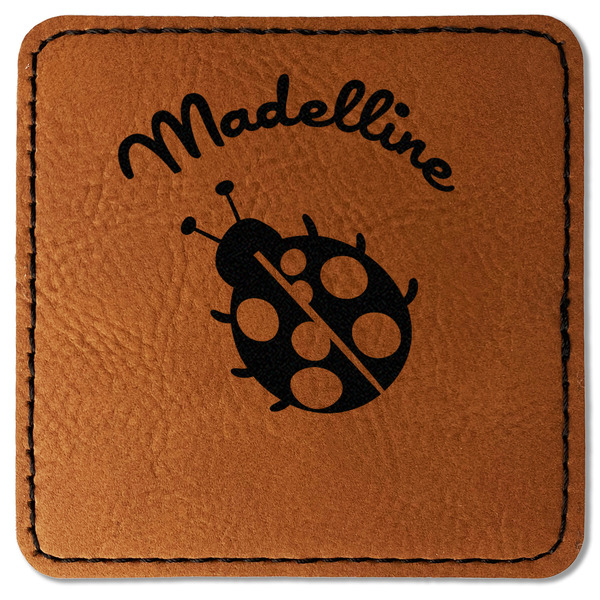 Custom Nature Inspired Faux Leather Iron On Patch - Square (Personalized)