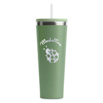 Nature Inspired RTIC Everyday Tumbler with Straw - 28oz - Light Green - Single-Sided (Personalized)