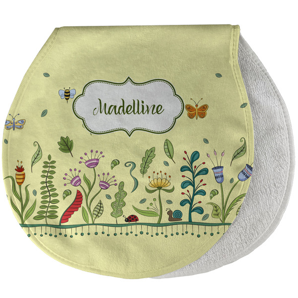 Custom Nature Inspired Burp Pad - Velour w/ Name or Text