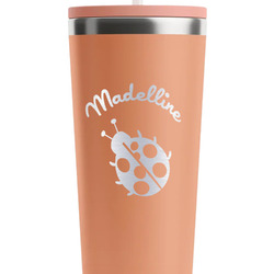 Nature Inspired RTIC Everyday Tumbler with Straw - 28oz - Peach - Single-Sided (Personalized)