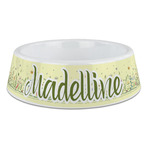 Nature Inspired Plastic Dog Bowl - Large (Personalized)