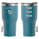 Nature Inspired RTIC Tumbler - Dark Teal - Laser Engraved - Double-Sided (Personalized)