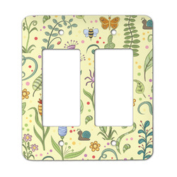 Nature Inspired Rocker Style Light Switch Cover - Two Switch