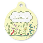 Nature Inspired Round Pet ID Tag - Large (Personalized)