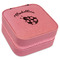 Nature Inspired Travel Jewelry Boxes - Leather - Pink - Angled View